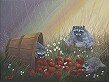 Link to original painting of Apple Bandits, realism wildlife, at Where Art Meets the Heart