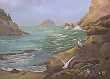 A seascape and portrait of Peaceful Shores - a painting by Violet Huntley-Franck